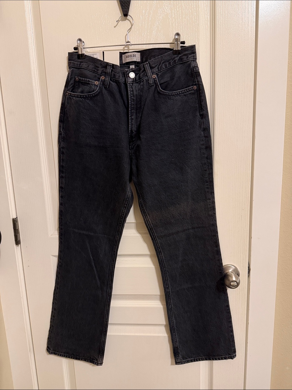 Agolde Women's Black Boot Cut Jeans